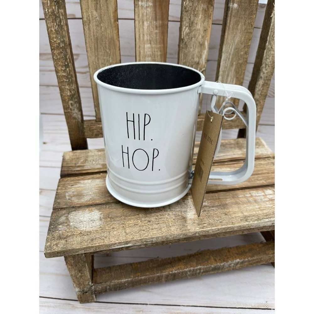 Rae Dunn Easter flour sifter white HIP HOP NEW decor baking